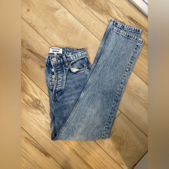 EUC- REFORMATION CYNTHIA HIGH RISE STRAIGHT JEAN- Size 24 - Picture 7 of 11